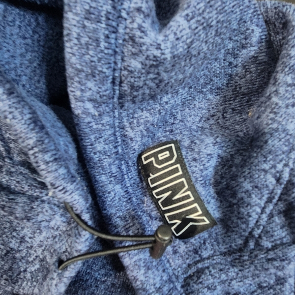 PINK Victoria's Secret Blue 1/4 Zip Top - Picture 9 of 11